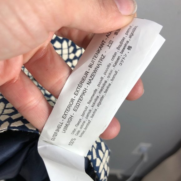 Blue/Cream PIT Amsterdam Fit & Flare Dress US Sz 6 - Picture 10 of 12